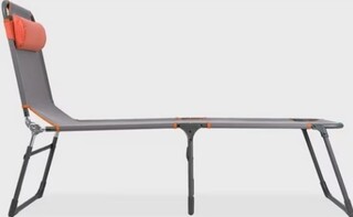 2x 2x Opvouwbaar campingbed met hoofdkussen, Portal Outdoor, blauw (li